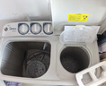 美的（Midea）半自動雙桶洗衣機(jī) 8公斤洗+5.5脫水雙缸波輪 老人簡易操作 品質(zhì)電機(jī)小巧不占地 租房宿舍必備 二級 MP8DS136 曬單實(shí)拍圖