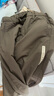 無印良品（MUJI）男式  易干 寬版錐形褲 男士長(zhǎng)褲子 休閑褲秋季  AE0Y5A4A 深咖啡棕色 M （170/80A） 曬單實(shí)拍圖
