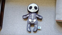 Jellycat骷髏鮑勃搞怪毛絨玩具禮物玩偶公仔萬圣節(jié)新品教師節(jié)生日禮物 黑色和白色 One Size 曬單實(shí)拍圖