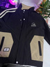 皮爾卡丹（pierre cardin）立領(lǐng)休閑男裝夾克新款韓版潮流時(shí)尚修身字母外套男士上衣百搭個(gè)性 咖色  XL 適合125斤左右 曬單實(shí)拍圖
