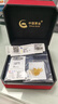 中國黃金（CHINA GOLD）四葉草黃金項鏈女足金轉運珠吊墜七夕情人節禮物送女友老婆 足金四葉草吊墜約0.8g*配銀鏈 曬單實(shí)拍圖