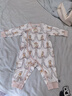 DOMIAMIA新生兒衣服嬰兒連體衣秋冬款貼身睡衣爬服寶寶滿(mǎn)月百天周歲衣服 瑞娜花縵【夢(mèng)棉推薦20-25℃】 66cm 【推薦身高62-69cm】 曬單實(shí)拍圖