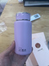 希諾（HEENOOR）保溫杯女316L不銹鋼小巧便攜可愛(ài)少女水杯簡(jiǎn)約清新森系高檔杯子 磨砂紫 190ml 禮盒裝 曬單實(shí)拍圖