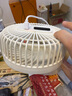 HYUNDAI現(xiàn)代超靜音桌面小風(fēng)扇小型便攜式無(wú)聲電扇學(xué)生宿舍床頭辦公室隨身桌面家用小風(fēng)扇臥室床頭風(fēng)扇 小米白【15000mah頂配】充插兩用 曬單實(shí)拍圖