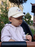 MINI TUTUYA嬰兒帽子秋冬男寶寶鴨舌帽小月齡春秋季新生兒女?huà)胗變赫陉?yáng)帽秋天 斑點(diǎn)萌寶-奶油米 46碼：帽圍（42-46cm）建議6-12個(gè)月 曬單實(shí)拍圖
