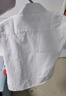 羅蒙兒童短袖白色襯衫春夏新款男童女童襯衣校園服飾演出上衣 白色140 曬單實(shí)拍圖