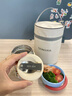 YMER燜燒杯24小時(shí)保溫飯盒上班族寶寶輔食大口徑悶粥早餐杯湯壺桶碗罐 線(xiàn)條汪-送折疊勺【2025新款】 曬單實(shí)拍圖