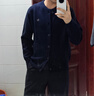 哈吉斯（HAZZYS）男裝 秋冬款毛衣外套棉/羊毛混紡針織開(kāi)衫男ABYZD0CCX22 深藏青色DN XL （180/100A 50） 曬單實(shí)拍圖