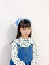 BIBK日本兒童頭巾田園風(fēng)蕾絲發(fā)箍三角巾女2025年新款發(fā)帶可愛(ài)甜美頭飾 紅色格子 曬單實(shí)拍圖