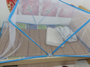 全品屋 折疊蚊帳免安裝蒙古包防摔蚊帳家用單雙人床學(xué)生宿舍便攜式 藍(lán)色 135cm*190cm*80cm 適用1.5m床 曬單實(shí)拍圖
