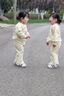 可英 GOWINBABY女童衛(wèi)衣套裝蕾絲2025小女孩甜美可愛兩件套女寶早春時髦運(yùn)動童裝 杏色 130 （適合身高120cm-130cm） 曬單實(shí)拍圖