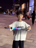 麥格萌兒童玩具3-6歲星際火花光劍戰刀刃cos道具男孩生日禮物8-10黑科技 中號-碧瓊藍【燈光+火花】送火石*3 2025最火的玩具刀激光劍男生6-8-12-14 曬單實(shí)拍圖