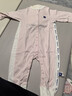 babycare山茶花連體衣秋款發(fā)熱新生兒包屁衣嬰兒哈衣寶寶衣服小月齡爬服 薄紗粉 80cm 曬單實(shí)拍圖