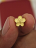 周大福 小桃花吊墜黃金轉(zhuǎn)運(yùn)珠女(工費(fèi)120)約2.05g F217845七夕 曬單實(shí)拍圖