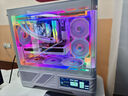 瓦爾基里（VALKYRIE）VK03-M WHITE 白色 M-ATX 游戲電腦臺式機(jī)箱 支持360水冷 6.2吋觸摸屏 曲面玻璃270°海景房 曬單實拍圖