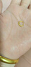 賽菲爾生日禮物18K金耳環(huán)男女簡(jiǎn)約彩金耳飾時(shí)尚耳圈生日禮物K黃一對 曬單實(shí)拍圖