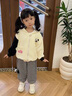 木木屋品牌童裝兒童套裝女寶寶衣服春秋2025新款女童衛(wèi)衣開衫小女孩褲子 米白色 90 適合80-90年齡1-2歲左右 曬單實拍圖