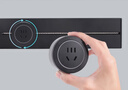 小米部依軌道插座德國品質(zhì)電工可移動軌道插座明裝式電力滑動導(dǎo)軌電源客廳 黑色50cm軌道(五孔-帶燈*4) 曬單實拍圖