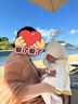 kocotreekk樹(shù)兒童沙灘巾柔軟親膚吸水浴巾男女孩斗篷式游泳便攜裝備奶霜米 曬單實(shí)拍圖