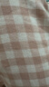 無(wú)印良品（MUJI）[自營(yíng)限定款]女士無(wú)側縫 雙層紗織睡衣  軟棉棉內衣 淺粉色格紋 S 曬單實(shí)拍圖