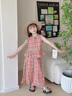 FIDQIOG品牌女童夏款多巴胺童裝洋氣新款夏季衣服 玫紅色 110 cm 曬單實(shí)拍圖