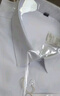 帝賓澤大碼短袖襯衫男夏季純色加肥加大胖子寬松正裝商務(wù)通勤工裝白襯衣 曬單實(shí)拍圖