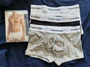 Calvin Klein內衣男士ck三條裝提花棉質防夾臀低腰平角內褲U2664 S 七夕禮物 曬單實拍圖
