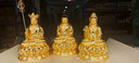 圓通釋迦牟尼佛像臺灣銅貼金藥師佛阿彌陀佛佛像擺件 釋迦佛/尊 30厘米 曬單實拍圖
