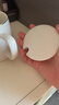 CLITON陶瓷馬克杯大容量帶勺蓋咖啡杯牛奶杯早餐杯辦公杯茶杯白色350ml 曬單實(shí)拍圖