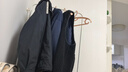樂活時光金屬衣帽架落地衣架臥室掛衣架多功能衣服架家用室內(nèi)衣服收納架子 奶油白【雙層60cm】 曬單實拍圖