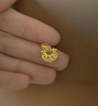 周大福鎖愿mini小鼻嘎荷花鎖包足金黃金吊墜女送生日禮物F236623 約0.95g計價(jià)(工費280) 曬單實(shí)拍圖