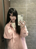 THE SIMPSONS辛普森流行夾克男春秋季新款棒球服百搭運動(dòng)時(shí)尚休閑長(cháng)袖夾克外套 粉/白 XL （140斤-160斤) 曬單實(shí)拍圖