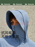 蕉下（beneunder）涼感防曬衣女士防紫外線夏季新款冰絲涼感披肩防曬服連帽 冰川灰 M 曬單實(shí)拍圖