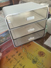 得力（deli）抽屜式桌面收納盒 筆筒文具收納辦公室書(shū)桌宿舍整理神器化妝品置物架 辦公用品 大號PK137 曬單實(shí)拍圖