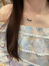 傾愛(ài)925銀項鏈女翡翠福牌吊墜輕奢高級感鎖骨鏈ins風(fēng)生日禮物送女友 曬單實(shí)拍圖
