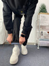 雪中飛男款鵝絨羽絨褲男士冬季新款時(shí)尚休閑百搭保暖加絨外穿保暖棉褲子 黑色鵝絨收腳 XL 180 曬單實(shí)拍圖
