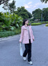 AIGLE艾高M(jìn)TD戶(hù)外防風(fēng)抗水透汽運動(dòng)夾克女士外套長(cháng)袖運動(dòng)休閑外套 暗粉色 BP172 36 曬單實(shí)拍圖