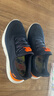 斯凱奇（Skechers）夏季男鞋新款輕便一腳蹬透氣網(wǎng)面休閑運動跑步鞋百搭慢跑鞋 海軍藍色/橘色/210281-NVOR 40 曬單實拍圖