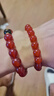 真天然紅瑪瑙紅色圓珠手串手工串珠編制材料diy配珠手鏈 10mm紅瑪瑙【禮盒裝】 曬單實(shí)拍圖
