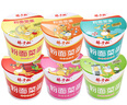 楊掌柜 粉面菜蛋六口味混合裝183g*6桶 方便速食方便面粉絲泡面夜宵 曬單實(shí)拍圖