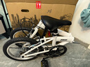 大行（DAHON）KT610折疊自行車(chē)16英寸單速男女學(xué)生上班上學(xué)城市通勤單車(chē) 白色 曬單實(shí)拍圖