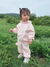 G.DUCKKIDS小黃鴨女寶寶秋裝女童套裝一歲嬰兒衣服小女孩春秋休閑衛(wèi)衣兩件套 粉紅色l兩件套 80 尺碼6-12月【75-85cm】 曬單實(shí)拍圖