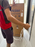 海爾（Haier）178升小冰箱冰箱雙開門小戶型客廳租房家用冰箱小型不占地節(jié)能省電迷你可冷藏冷凍BCD-178LHC2E0WV 曬單實拍圖