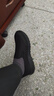 斯凱奇（Skechers）夏季男鞋一腳蹬健步鞋休閑運動鞋舒適緩震懶人鞋軟底耐磨爸爸鞋 全黑色/BBK 43 曬單實拍圖