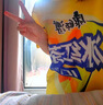 趣味短袖t恤男士夏季寬松圓領(lǐng)短袖上衣潮流個(gè)性運(yùn)動(dòng)男裝衣服T恤DM 佐文森T24冰紅茶 M 曬單實(shí)拍圖