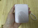 SUIDDY充電寶3C認證【可上飛機】20000毫安大容量三合一自帶線(xiàn)帶插頭磁吸快充移動(dòng)電源適用蘋(píng)果華為小米 頂配版-怦怦粉【疾速閃充3.0技術(shù)】AI控溫芯片 10000mAh【可上飛機高鐵】 曬單實(shí)拍圖