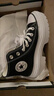 匡威（Converse）匡威AII Star經(jīng)典黑色松糕底厚底增高復古男女休閑帆布鞋/A08258C A08258C黑色高幫 36.5 (230mm) 曬單實拍圖