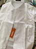 羅蒙女童短袖蕾絲邊白色襯衫校園服飾學(xué)生演出服兒童半袖襯衣 白色120 曬單實(shí)拍圖