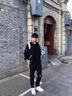 軒森圖 春秋季權(quán)志龍同款毛呢棒球服外套男潮牌ins休閑美式情侶夾克 黑色 2XL (175) 曬單實(shí)拍圖