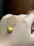 LIU GUI FU JEWELRY小胖福黃金吊墜女1g足金福袋項鏈金鎖包馬年生日禮物送女朋友老婆 吊墜0.94g  小胖福黃金吊墜+s925銀鏈子 曬單實(shí)拍圖